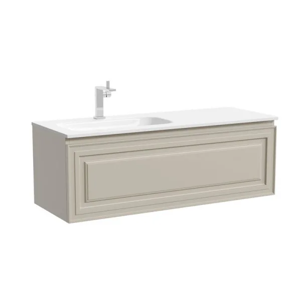 Тумба под раковину Sancos Very 120 подвесная левая Beige soft (капучино), VR120LCE Sancos — Оригинал
