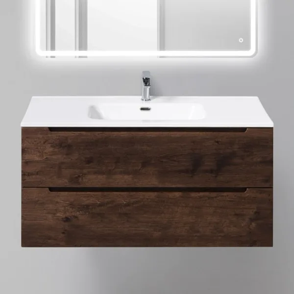 Тумба под раковину без столешницы BelBagno Etna 100 rovere moro Sancos — Оригинал