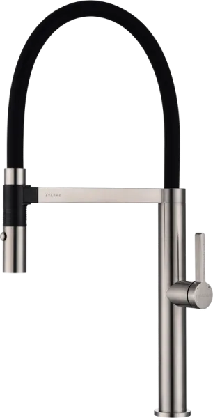 Смеситель для кухни Paulmark Leader Le214101-NI с гибким изливом, никель Sancos — Оригинал