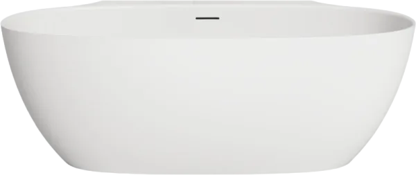 Ванна из искусственного камня Salini Alda Wall S-Stone 170x90 см, пристенная, матовая белая, овальна Sancos — Оригинал