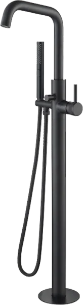 Напольный смеситель для ванны с душем Allen Brau Priority 5.31008-31, С ВНУТРЕННЕЙ ЧАСТЬЮ, чёрный ма Sancos — Оригинал
