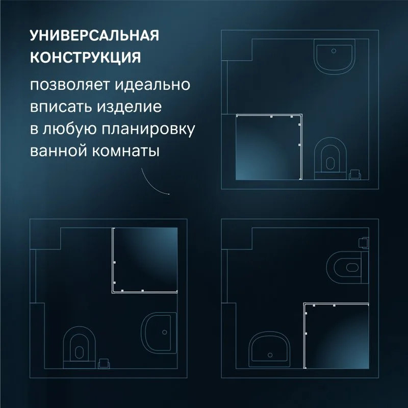 Душевой уголок AM.PM X-Joy W94G-403-9090-МТ 90х90 см, профиль хром матовый Sancos — официальный сайт