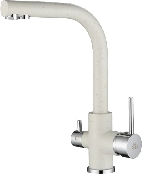 Смеситель для кухни Paulmark Essen Es213011-331 белый Sancos — Оригинал