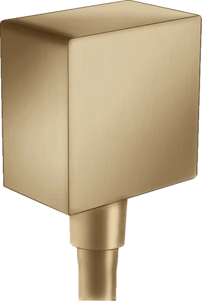 Шланговое подключение Hansgrohe Fixfit Square 26455140, шлифованная бронза Sancos — Оригинал