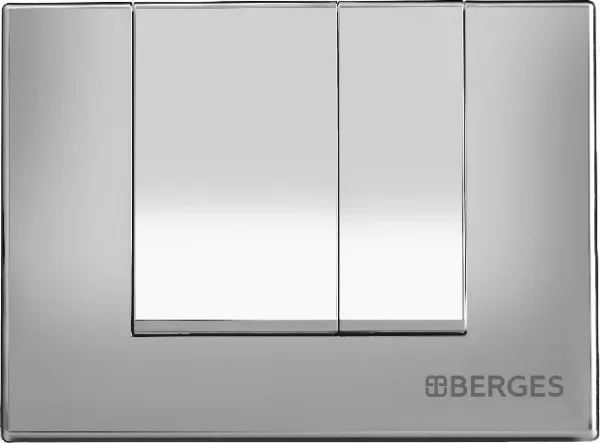 Кнопка смыва Berges Novum S3 хром, глянец Sancos — Оригинал