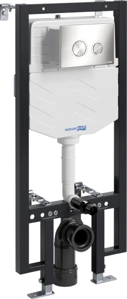 Система инсталляции для унитазов Wasserkraft Vils 56TLT.010.ME.BN01, с кнопкой смыва никель Sancos — Оригинал