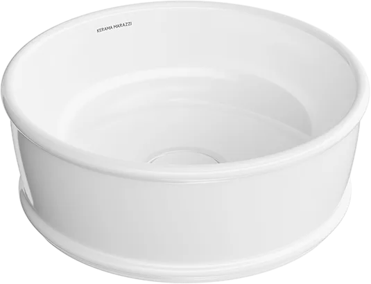 Накладная раковина KERAMA MARAZZI Circo 36 белая глянцевая Sancos — Оригинал