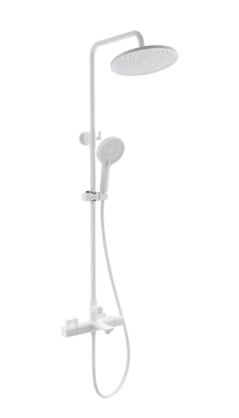 Душевая стойка Wonzon & Woghand SOLID WW-C3011-A-MW, матовая белая Sancos — Оригинал