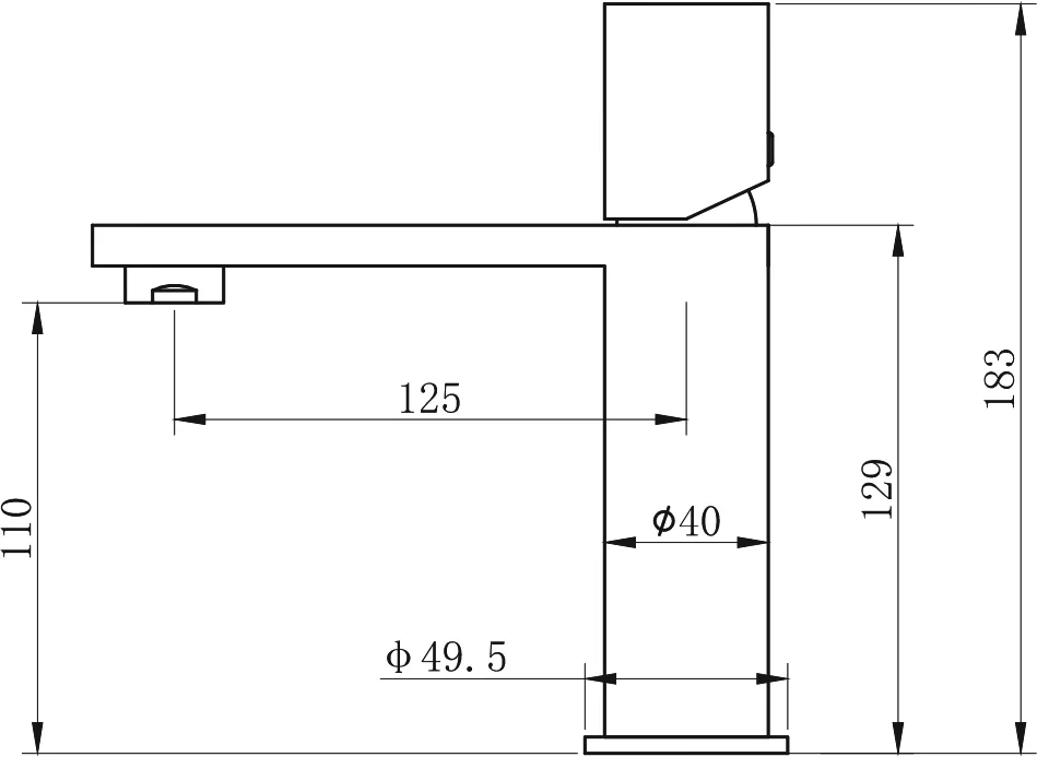 Смеситель для раковины Wonzon & Woghand WW-101-BS брашированный никель Sancos — официальный сайт