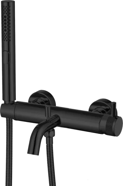 Смеситель для ванны с душем Allen Brau Priority 5.31D10-31, матовый черный Sancos — Оригинал
