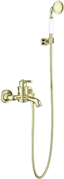 Смеситель для ванны с душем AQUATEK Классик AQ1549PG, полированное золото Sancos — Оригинал