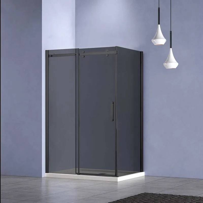 Душевой уголок Vincea Como-N VSR-4CN8013CGB 130х80 см, профиль матовый черный, стекло тонированное с Sancos — официальный сайт