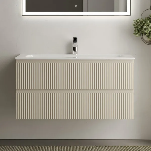 Тумба с раковиной Sancos Snob R 100 см, beige soft Sancos — Оригинал