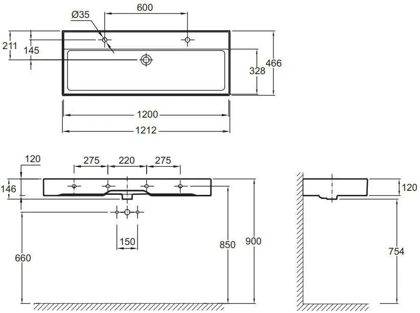 Мебельная раковина Jacob Delafon Vivienne EXBK112-NGM 120 см Sancos — официальный сайт