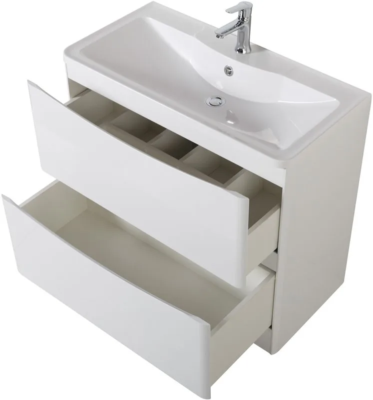Тумба под раковину без столешницы BelBagno Acqua 80 напольная, bianco lucido Sancos — официальный сайт