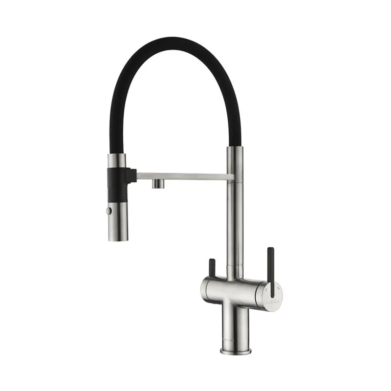 Смеситель для кухни Paulmark Gravity Gr213888-BS, брашированная нерж.сталь Sancos — официальный сайт