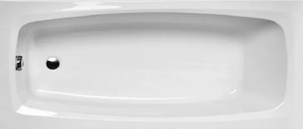 Акриловая ванна ALBA SPA Valencia без опоры 170x70 см, пристенная, белая Sancos — Оригинал