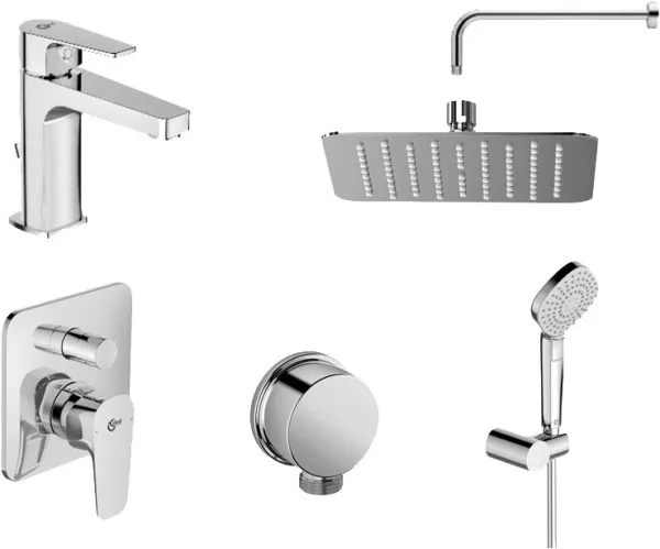 Комплект для ванной Ideal Standard Esla BD002XC С ВНУТРЕННЕЙ ЧАСТЬЮ Sancos — Оригинал