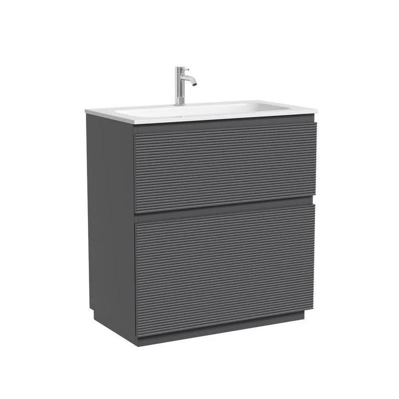 Тумба под раковину Sancos Folk Floor 80 напольная Grey soft (темно-серый), FL80FGS Sancos — официальный сайт