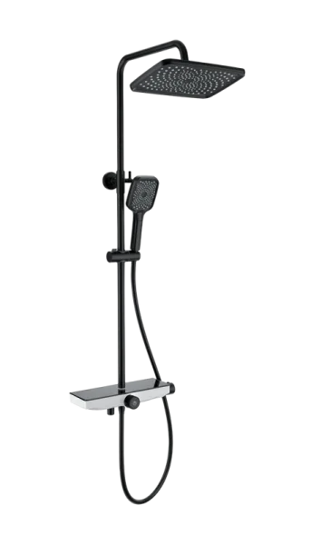 Душевая стойка Wonzon & Woghand ThermoKlick WW-B3098-A-MB, матовая черная Sancos — Оригинал
