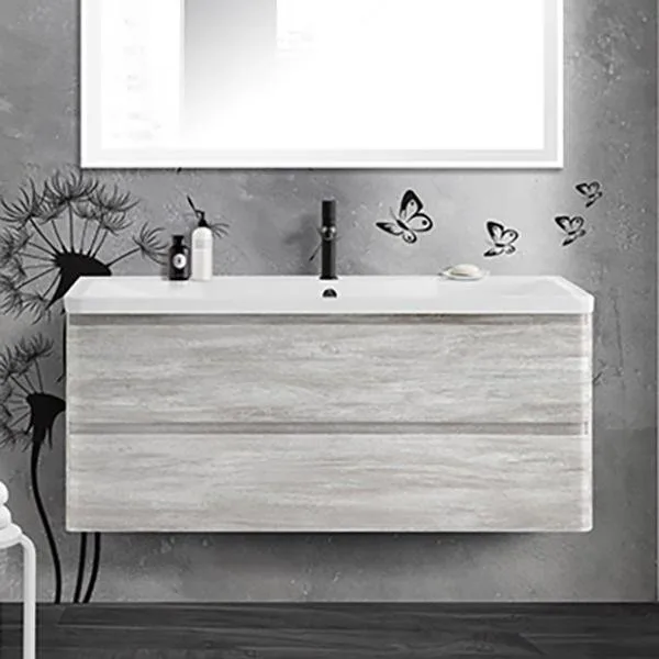 Тумба под раковину без столешницы BelBagno Albano 120 подвесная, rovere vintage bianco Sancos — Оригинал