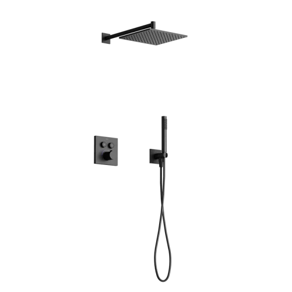 Душевой комплект Sancos Linn SC9022MB С ВНУТРЕННЕЙ ЧАСТЬЮ, черный матовый Sancos — Оригинал