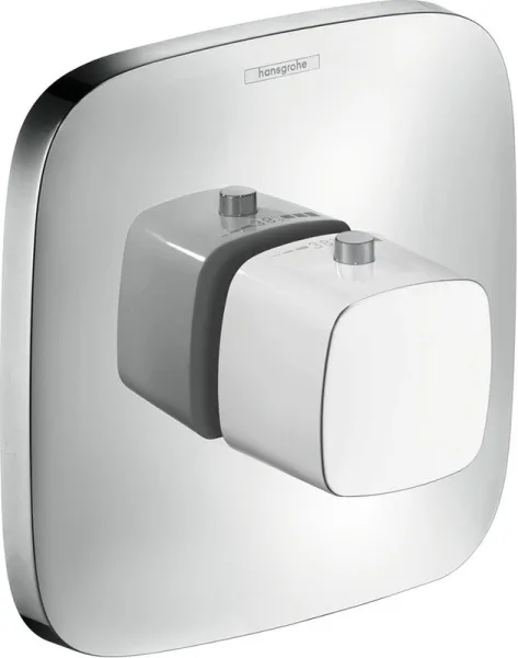 Термостатический смеситель встраиваемый Hansgrohe PuraVida 15772400, для душа, матовый белый, хром Sancos — Оригинал