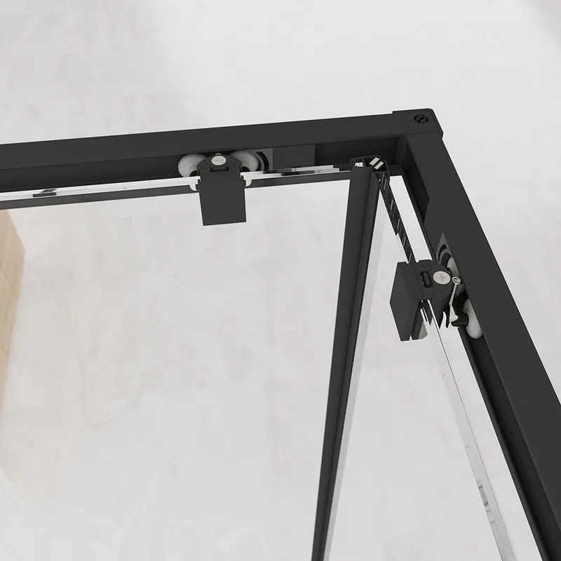 Душевой уголок Veconi Evo 300 B 120х80 см, профиль матовый черный, стекло прозрачное Sancos — официальный сайт