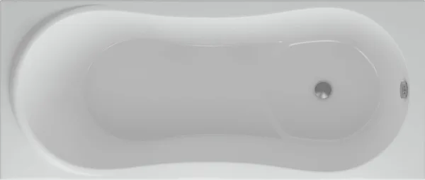 Акриловая ванна AQUATEK Афродита AFR150-0000033 150x70 см, пристенная, белая, с каркасом Sancos — Оригинал
