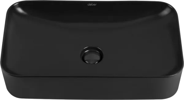 Накладная раковина Abber Rechteck AC2204MB матовая черная Sancos — Оригинал