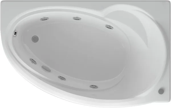 Акриловая ванна AQUATEK Бетта BET170-0000011 R 170x95 см, угловая, правая, пристенная, с гидромассаж Sancos — Оригинал