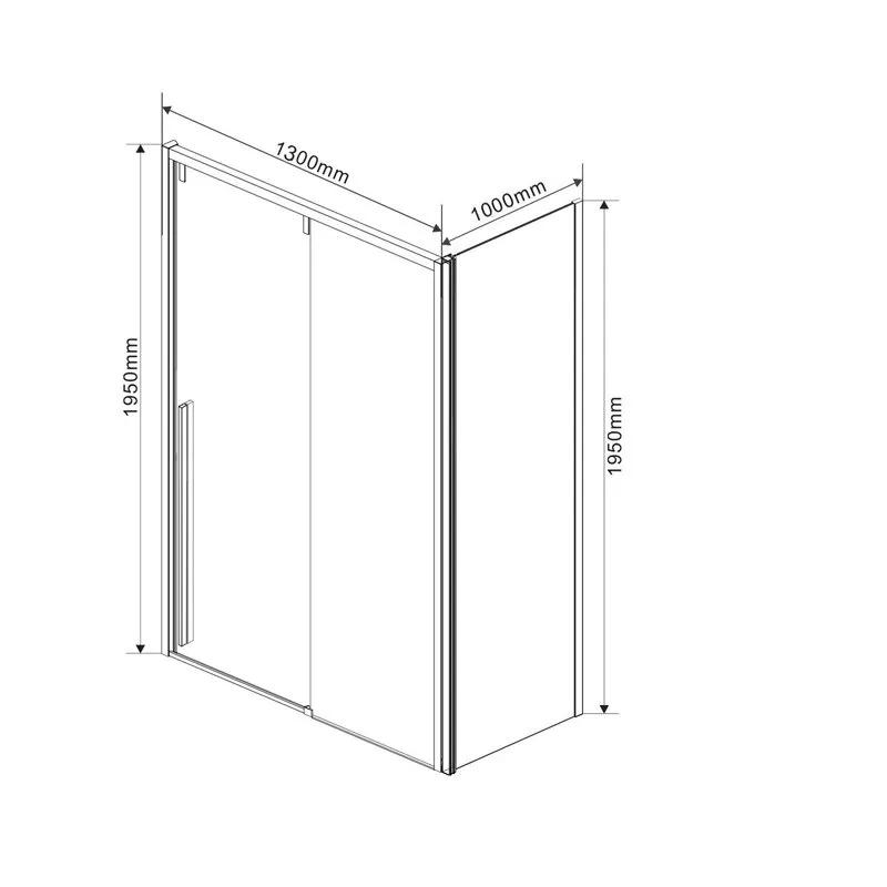 Душевой уголок Vincea Lugano VSR-1L1013CLGM-1 130х100, профиль вороненая сталь, стекло прозрачное Sancos — официальный сайт