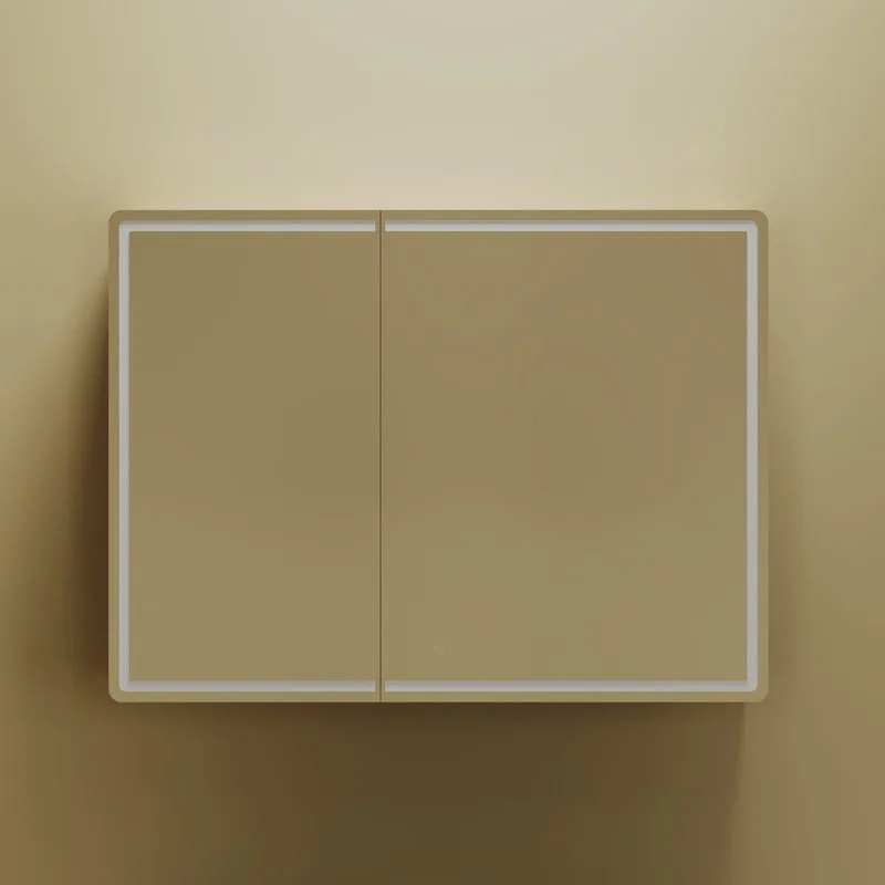 Зеркало-шкаф Sancos Mirror 100 с подсветкой, дуб чарльстон Sancos — официальный сайт