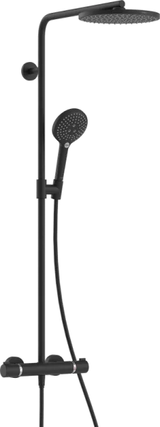 Душевая стойка Hansgrohe Raindance Select S Showerpipe 240 1jet P  27633670, с термостатом, черный Sancos — Оригинал