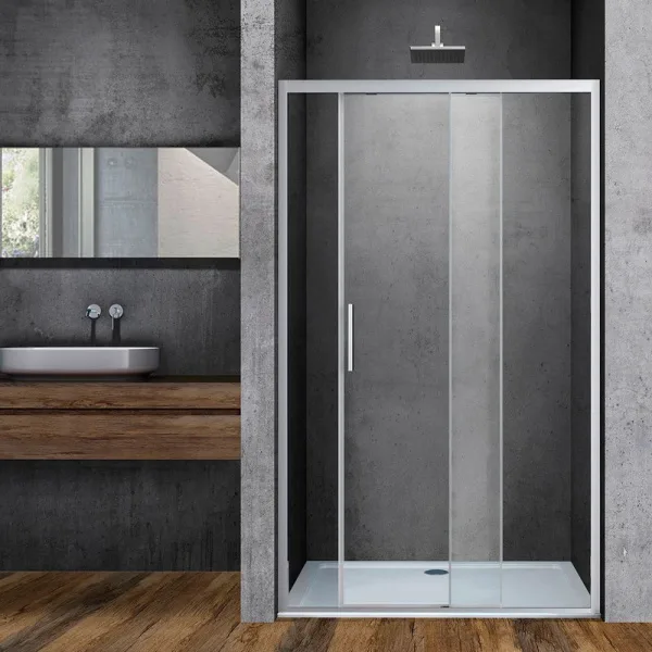 Душевая дверь в нишу Vincea Soft VDS-3SO130CL 130 см, стекло прозрачное, хром Sancos — Оригинал