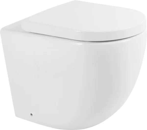 Унитаз приставной напольный BelBagno Sfera-r BB2141CBR сиденье BB865SC с микролифтом, безободковый,  Sancos — Оригинал