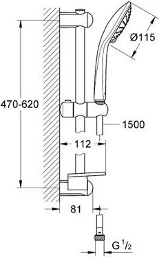 Душевой гарнитур Grohe Euphoria 110 Duo 27242001 Sancos — официальный сайт