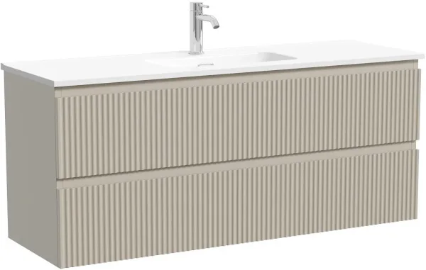 Тумба под раковину Sancos Snob R 120 подвесная Beige soft (капучино), SNR120/39CE Sancos — Оригинал