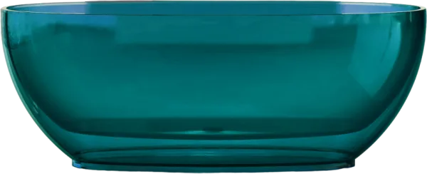 Акриловая ванна Abber Kristall AT9703 Aquamarin 170x75 см, отдельностоящая, бирюзовая, овальная, с д Sancos — Оригинал