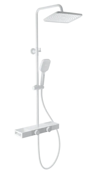 Душевая стойка Wonzon & Woghand Shelf WW-B3552-MW, матовая белая Sancos — Оригинал