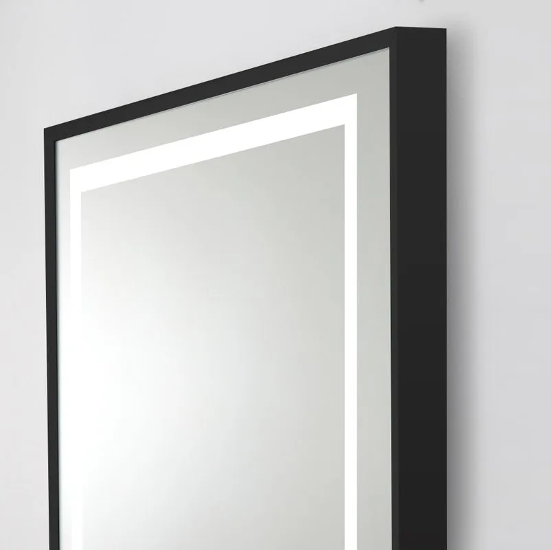 Зеркало BelBagno Kraft 90x70 с подсветкой, с подогревом, черный Sancos — официальный сайт