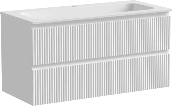 Тумба под раковину Sancos Snob R 100 подвесная Bianco (белый), SNR100W Sancos — Оригинал
