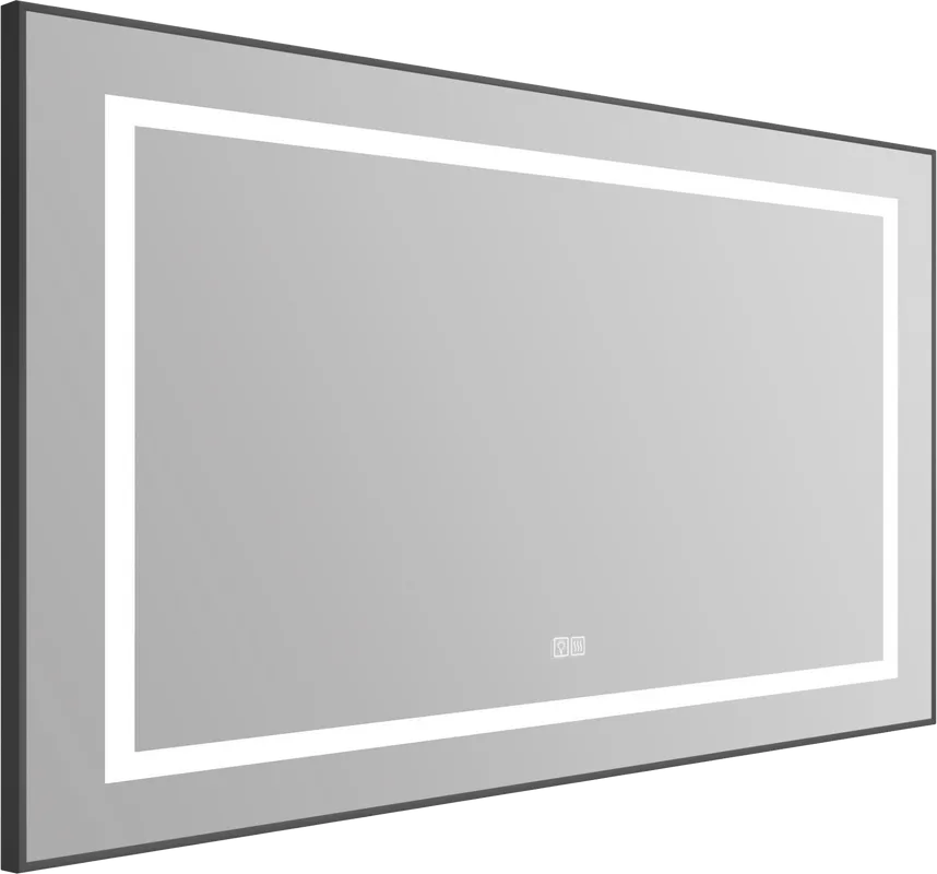 Зеркало BelBagno Kraft SPC-KRAFT-985-685-TCH-WARM-NERO черное, с подогревом Sancos — официальный сайт