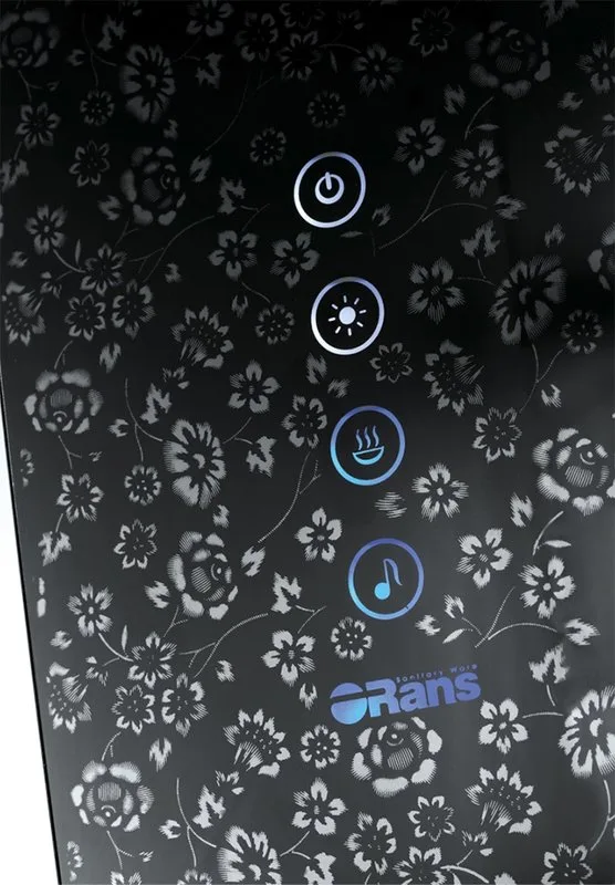 Душевая кабина Orans SR-89101LS, черная, с хамамом и сиденьем Sancos — официальный сайт