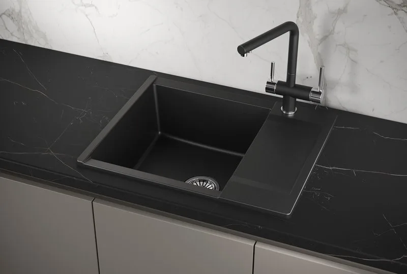 Мойка кухонная Granula Estetica 6202, шварц Sancos — официальный сайт