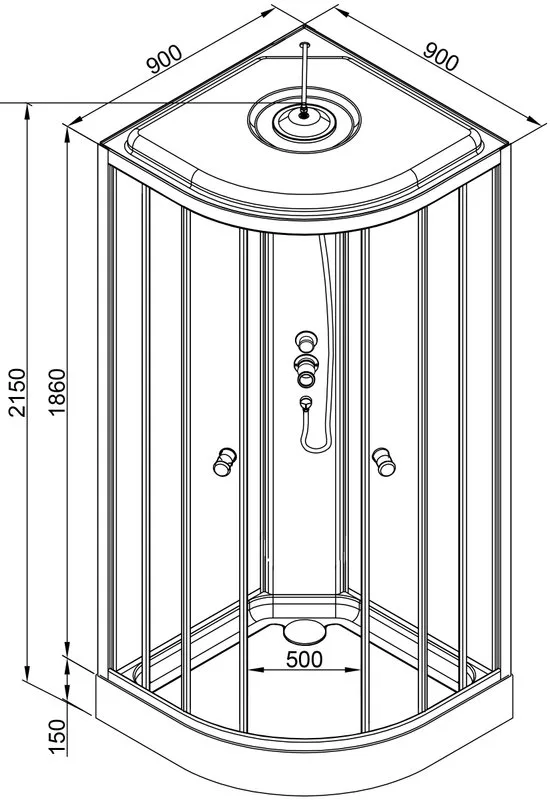 Душевая кабина DTO L 909 Sancos — официальный сайт