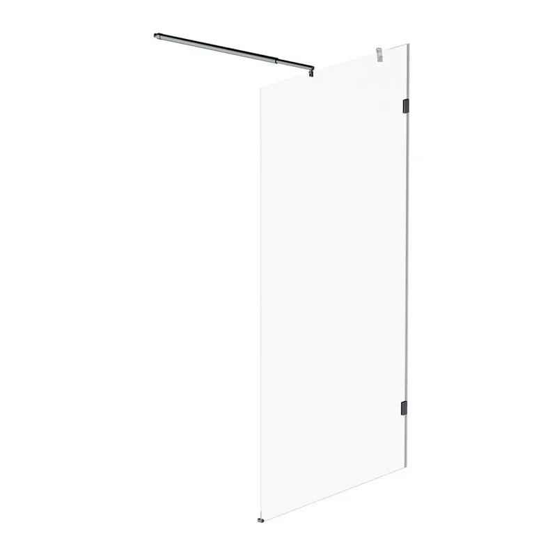 Душевая перегородка AM.PM X-Joy W94UWI-110-F1-BTE 110x195, фурнитура черная, стекло прозрачное Sancos — официальный сайт