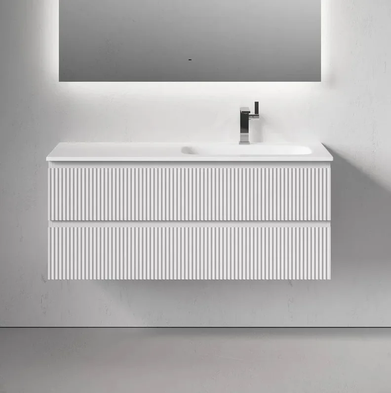 Тумба под раковину Sancos Snob R 120 подвесная  Bianco (белый), SNR120RW Sancos — официальный сайт