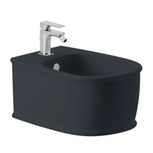 Биде подвесное ArtCeram Atelier ATB001 17 00, черный матовый Sancos — Оригинал