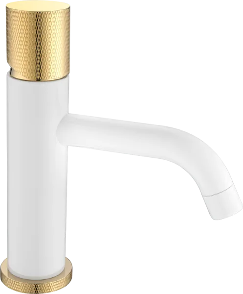 Смеситель для раковины Boheme Stick 121-WG.2 white touch gold Sancos — Оригинал